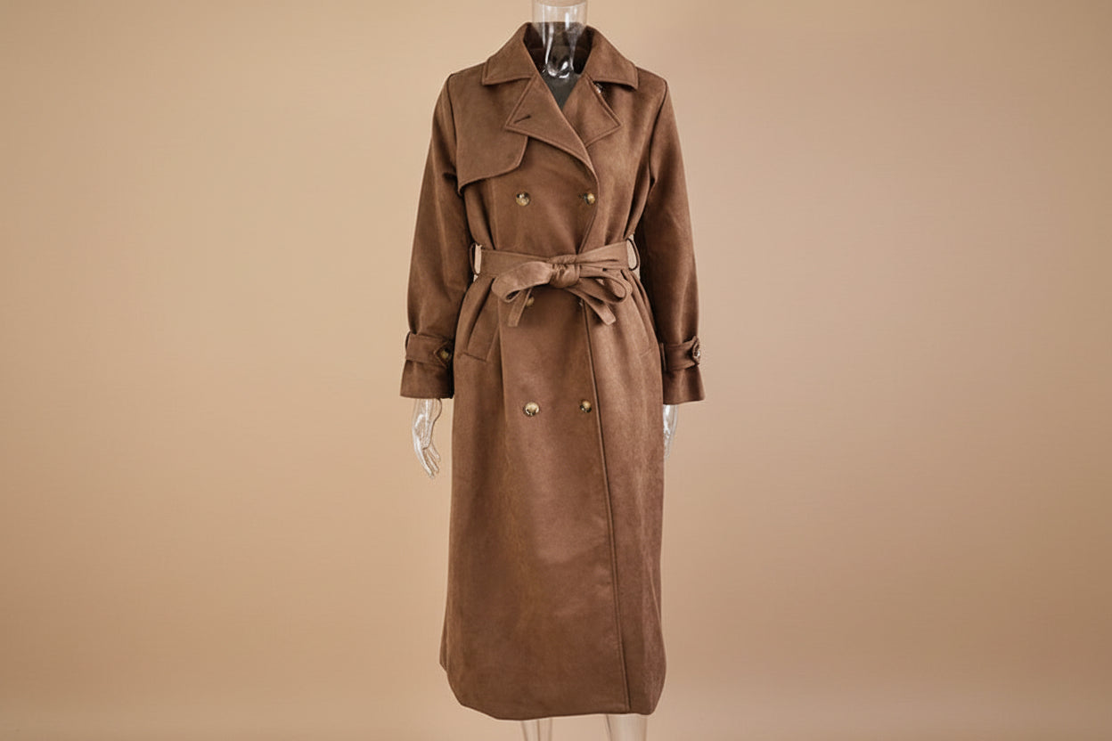 Corinne — Trench-coat élégant à col montant