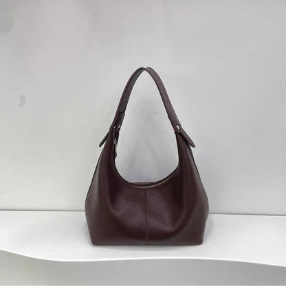 Danièle — Chic Organic - Sac drapé en cuir de veau