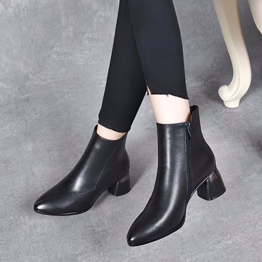 Muriel — Bottines de luxe à talon bas