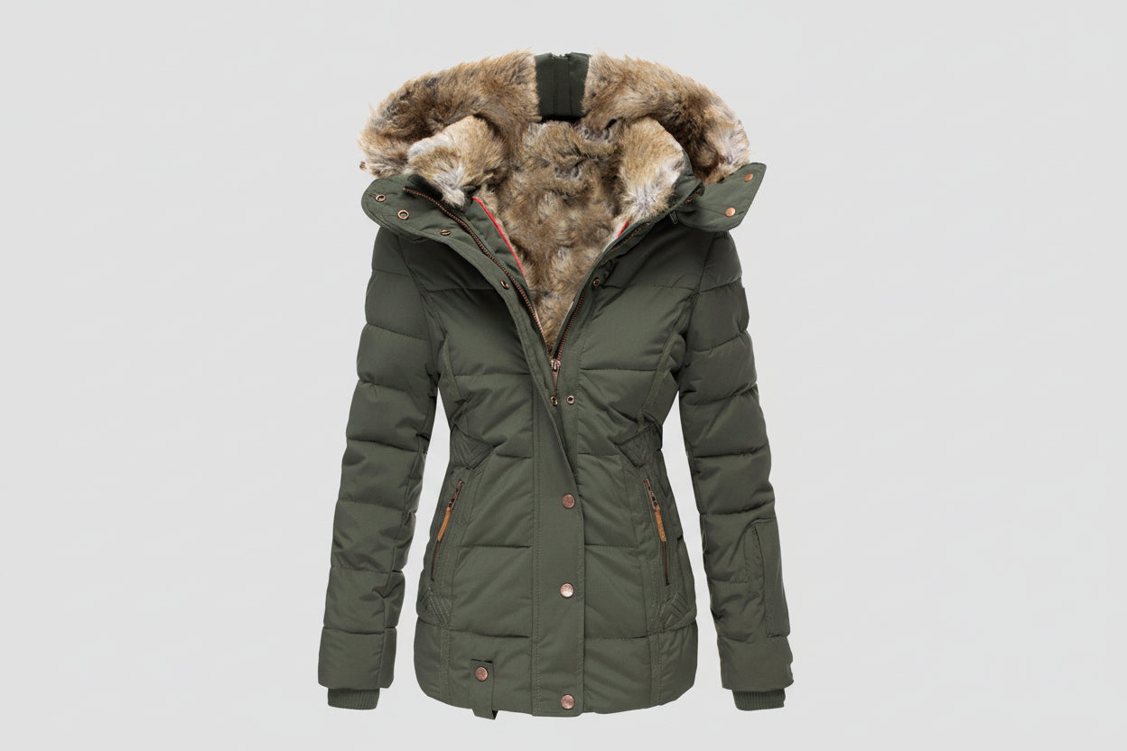 Romane — Manteau Chaud avec Doublure en Fourrure