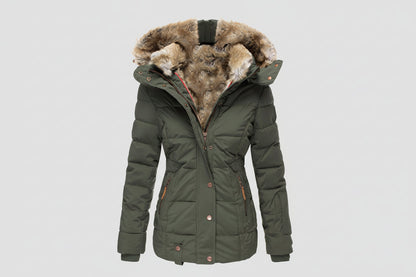 Romane — Manteau Chaud avec Doublure en Fourrure