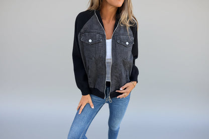 Apolline — Veste en jean d’Automne
