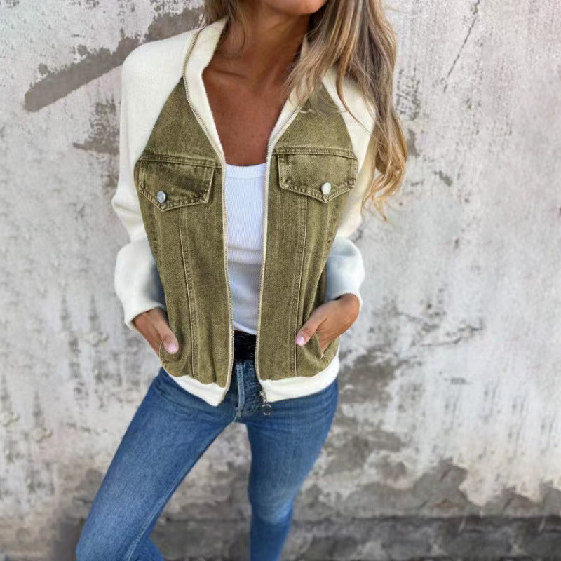 Apolline — Veste en jean d’Automne