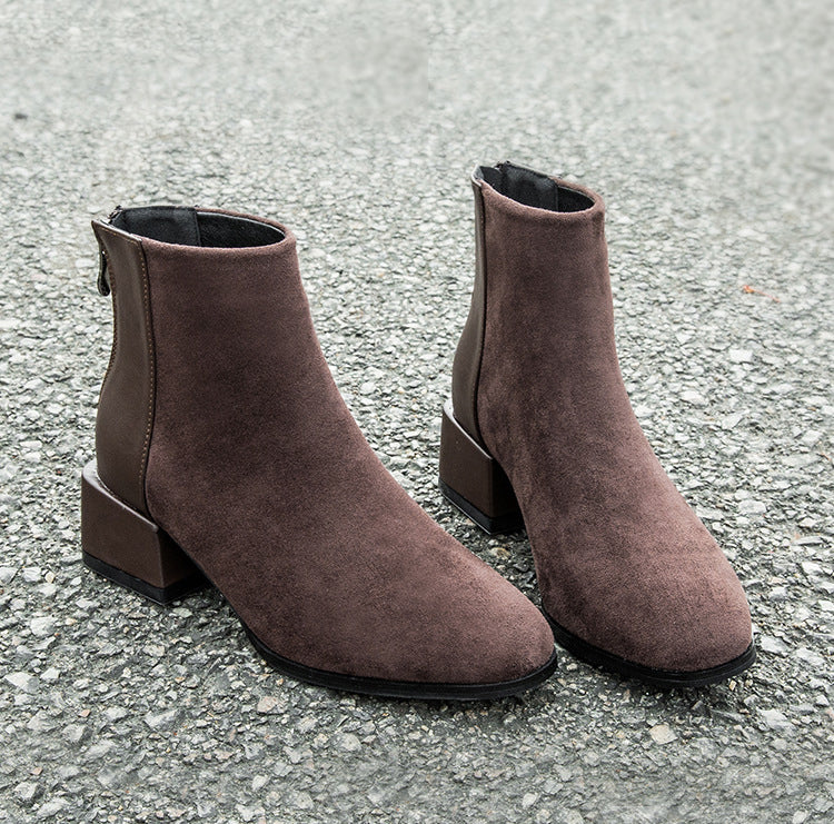 Cécile — Bottines de luxe à talon moyen