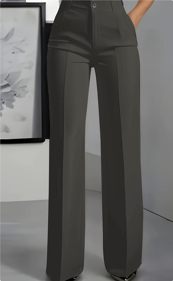 Mia — Pantalon minimaliste blanc