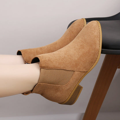 Caroline — Bottines de luxe à talon moyen
