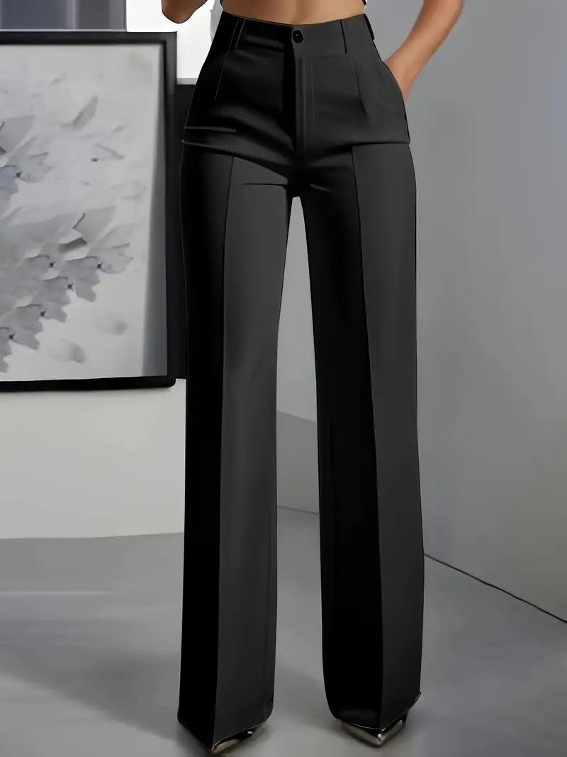 Mia — Pantalon minimaliste blanc