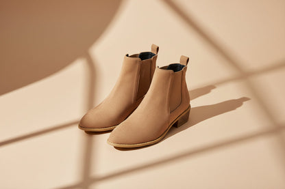 Caroline — Bottines de luxe à talon moyen