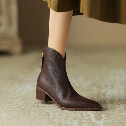 Marlène — Bottines de luxe à talon bas