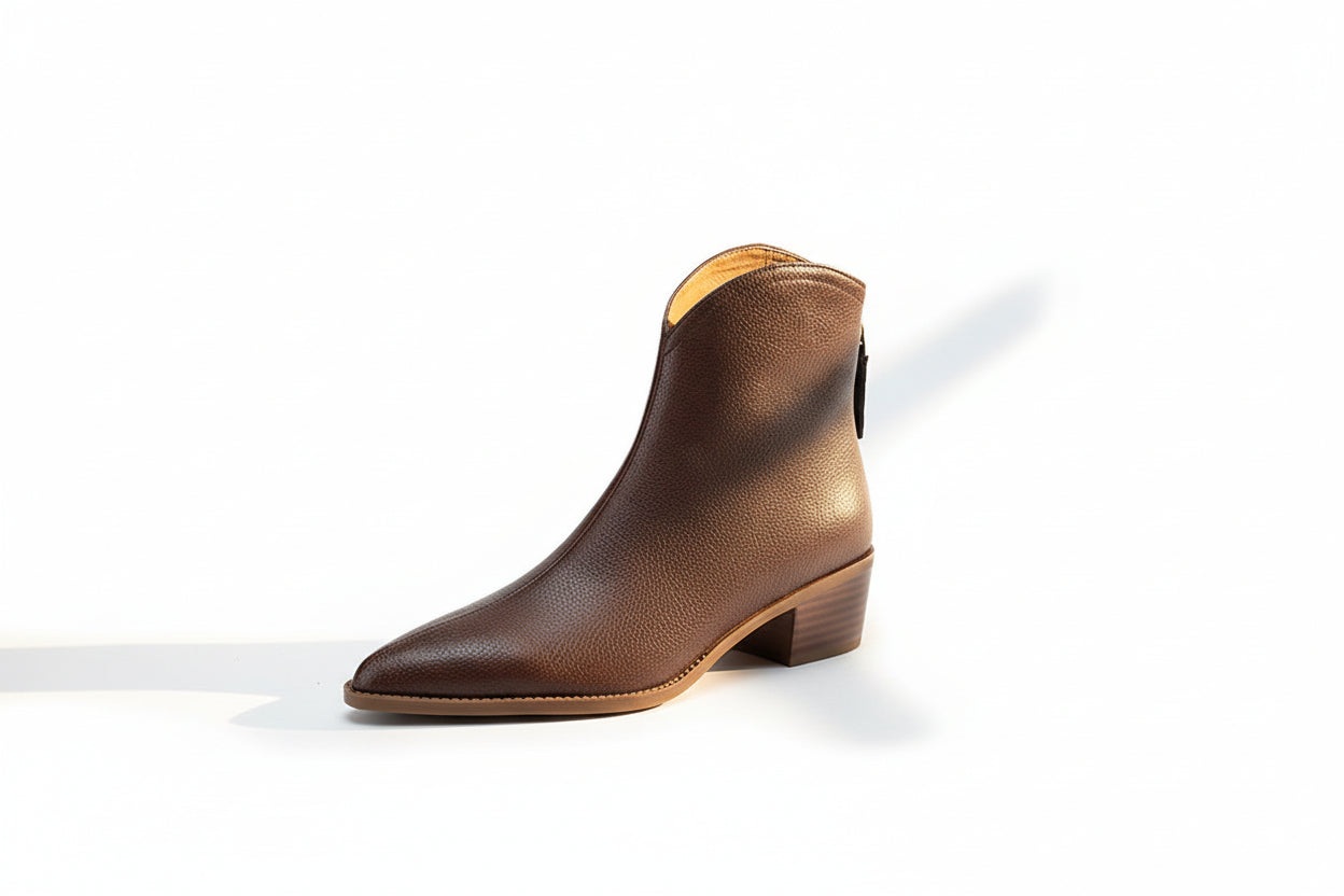 Marlène — Bottines de luxe à talon bas