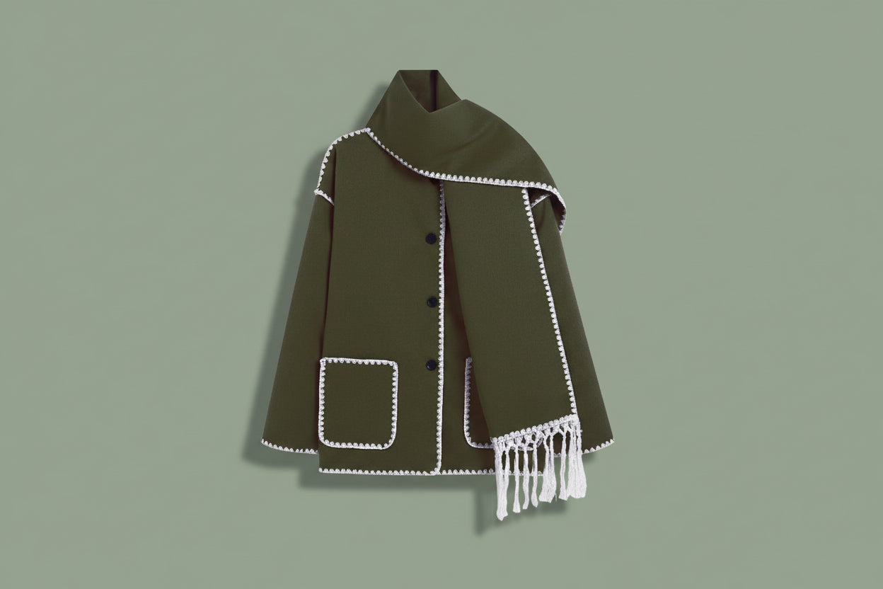 Élodie — Veste Châle à Franges Élégante et Confortable