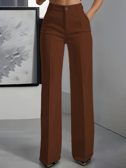 Mia — Pantalon minimaliste blanc