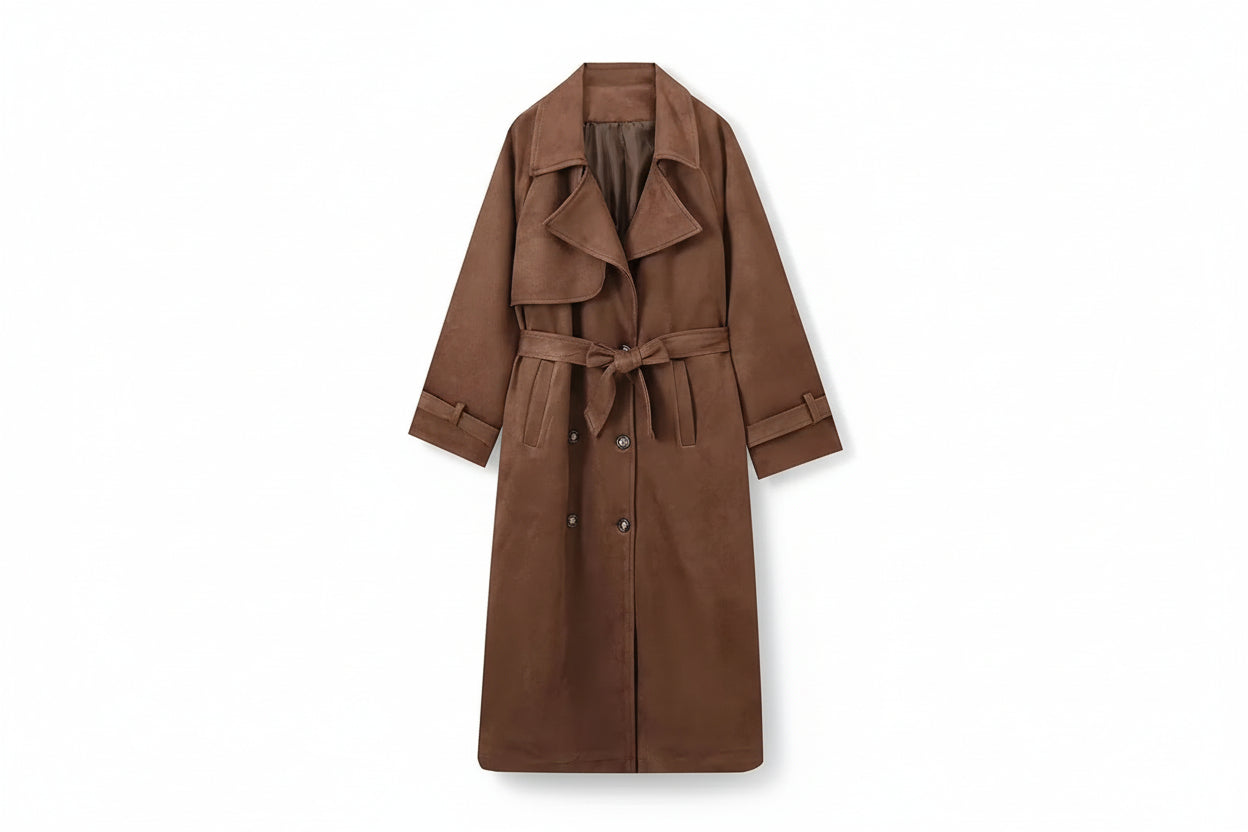Corinne — Trench-coat élégant à col montant