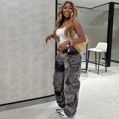 Lucie — Pantalon cargo élégant