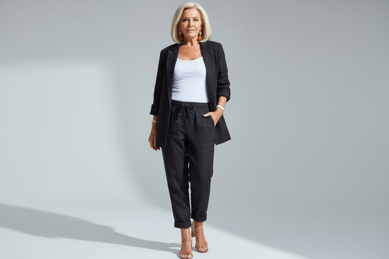 Nathalie — Ensemble Chemise & Pantalon Élégant et Polyvalent