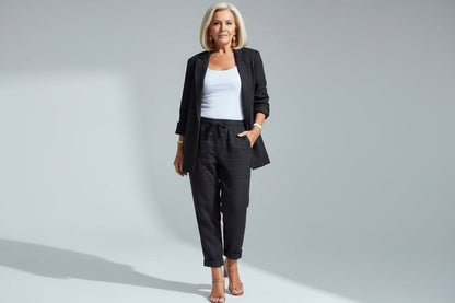 Nathalie — Ensemble Chemise & Pantalon Élégant et Polyvalent