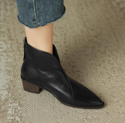 Marlène — Bottines de luxe à talon bas