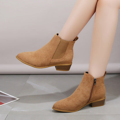 Caroline — Bottines de luxe à talon moyen