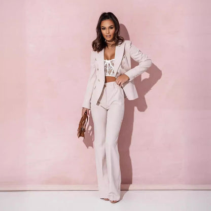 Gisele — Costume Croisé Élégant et Polyvalent