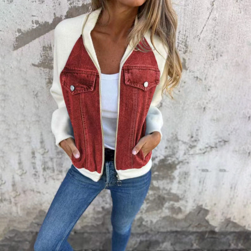 Apolline — Veste en jean d’Automne