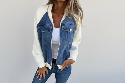 Apolline — Veste en jean d’Automne