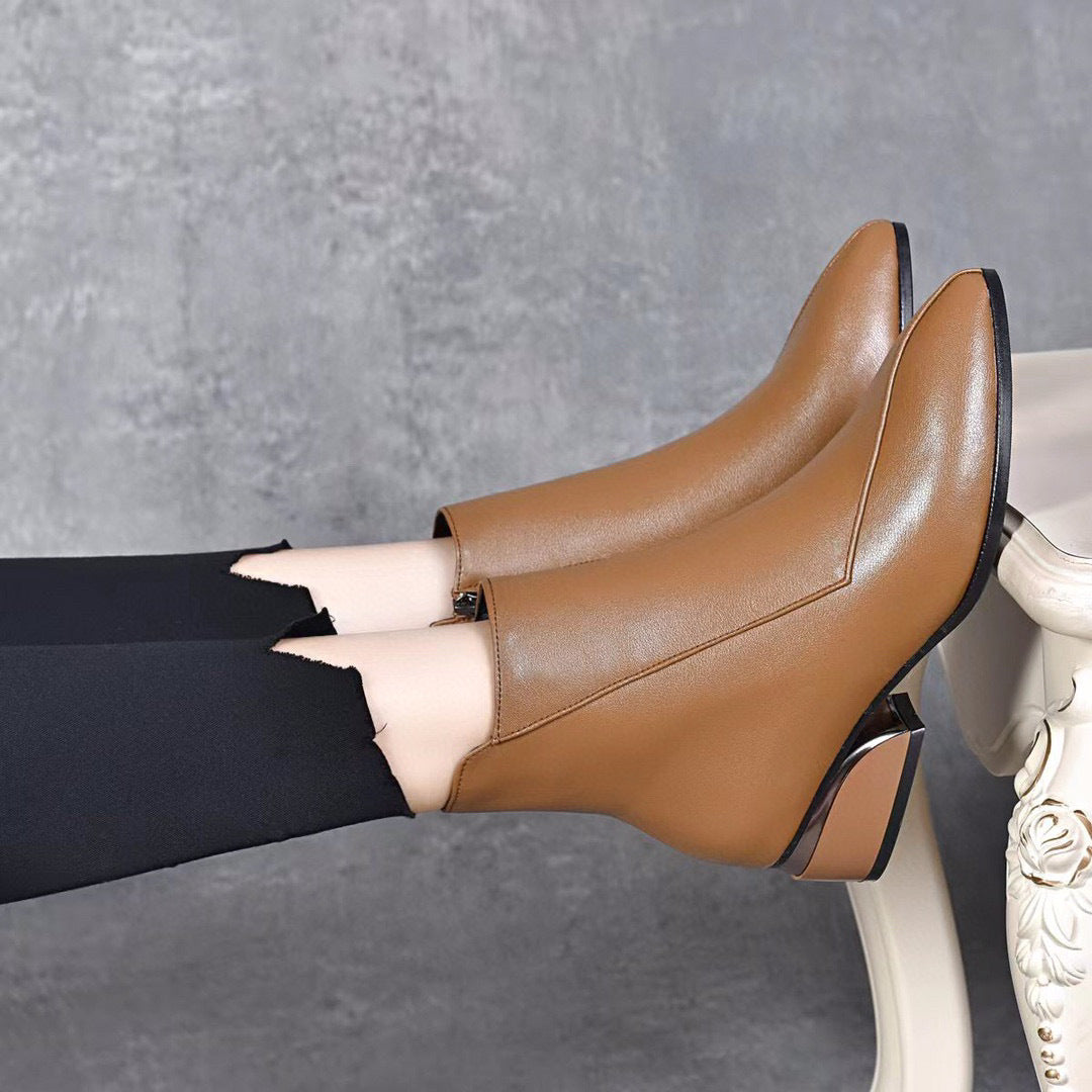 Muriel — Bottines de luxe à talon bas