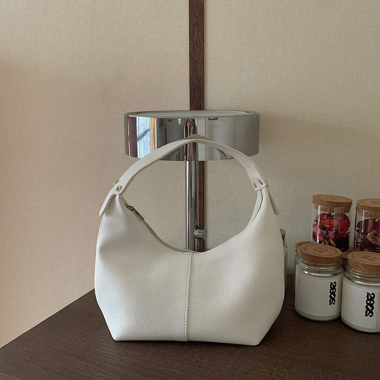 Danièle — Chic Organic - Sac drapé en cuir de veau