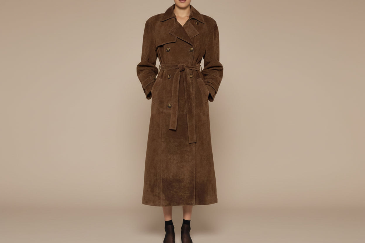 Corinne — Trench-coat élégant à col montant