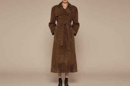 Corinne — Trench-coat élégant à col montant