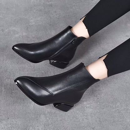 Muriel — Bottines de luxe à talon bas