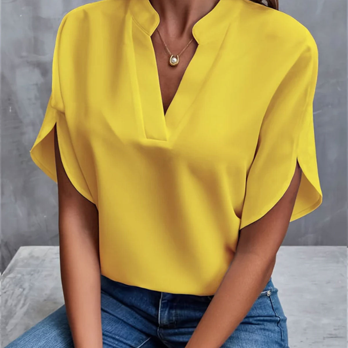 Clarisse — Blouse élégante tissu fluide