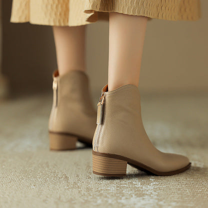 Marlène — Bottines de luxe à talon bas
