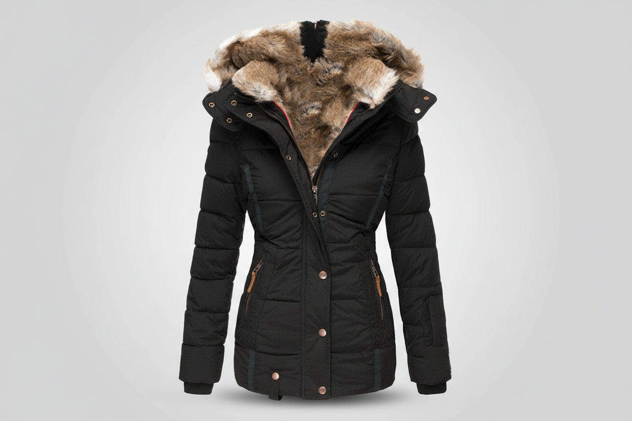 Romane — Manteau Chaud avec Doublure en Fourrure
