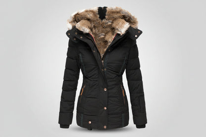 Romane — Manteau Chaud avec Doublure en Fourrure