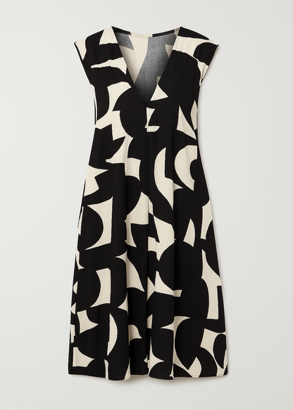 Pauline — Robe fluide à col V