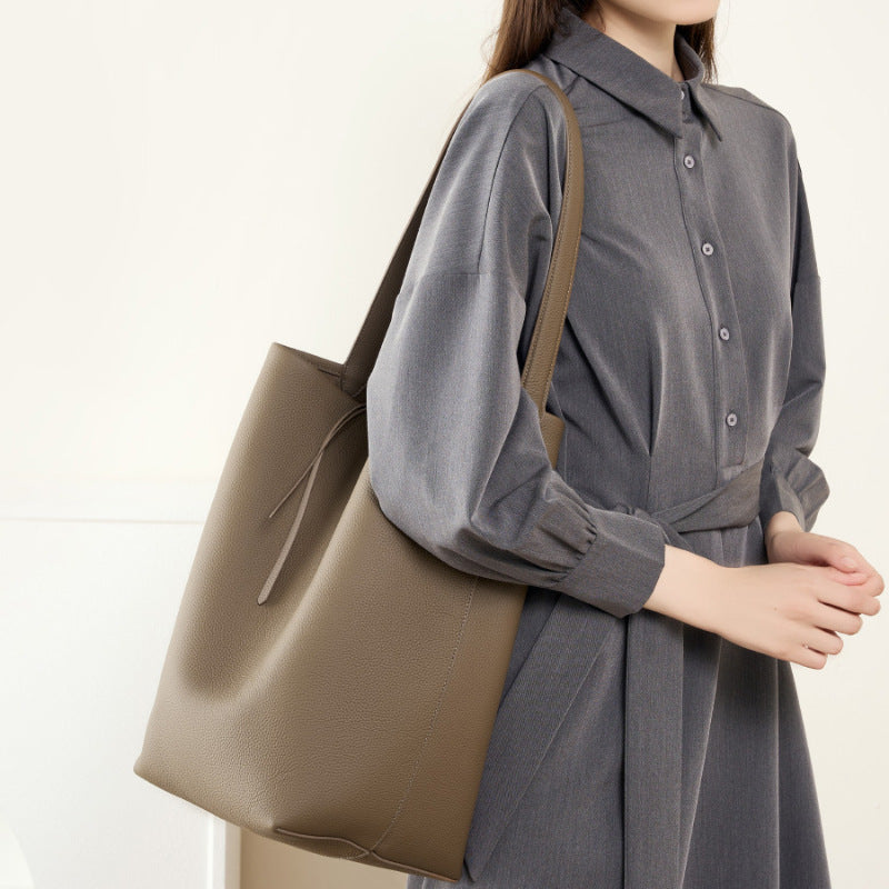 Odile — RowRuche Fourre-tout en cuir de vachette