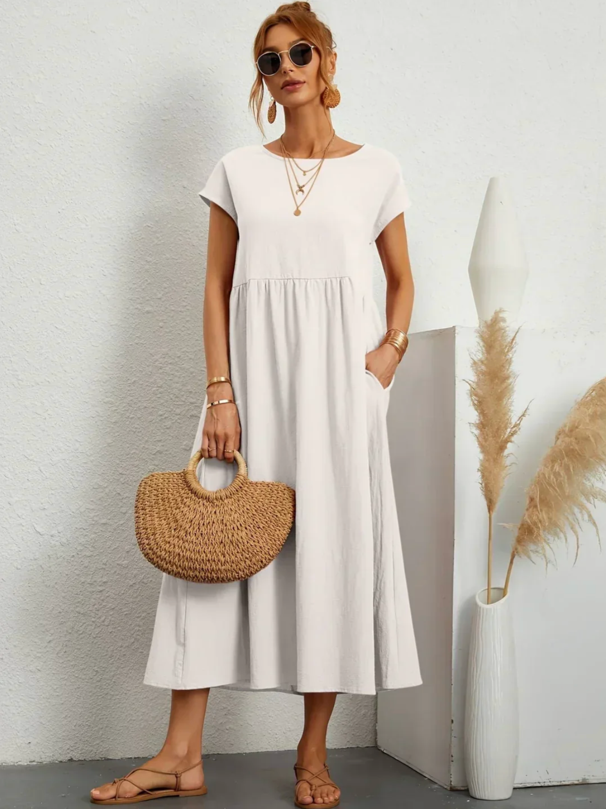 Nina — Robe fluide intemporelle