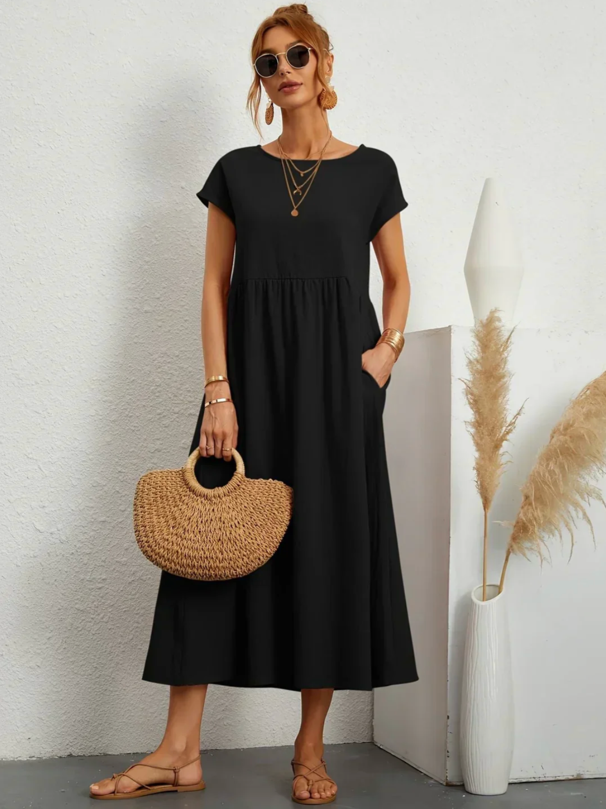 Nina — Robe fluide intemporelle