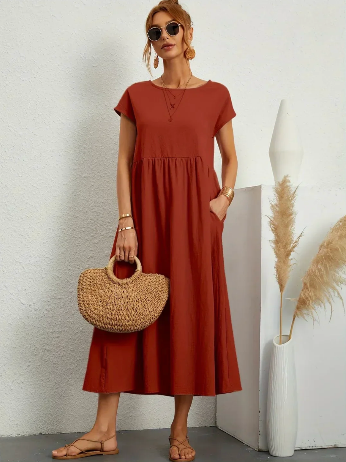 Nina — Robe fluide intemporelle