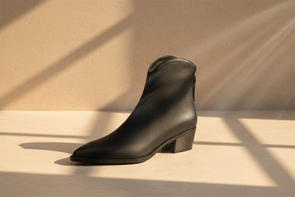 Marlène — Bottines de luxe à talon bas