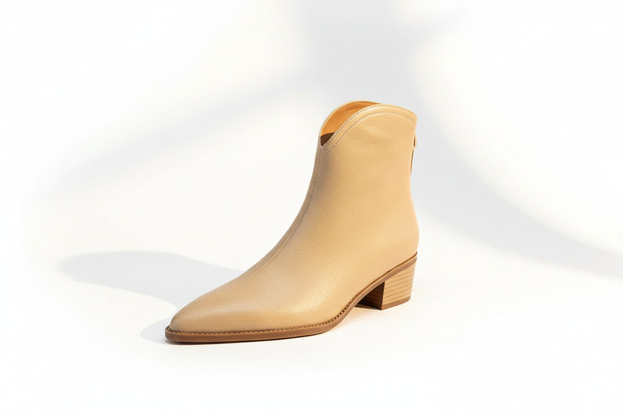Marlène — Bottines de luxe à talon bas