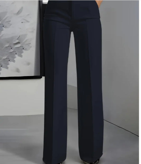 Mia — Pantalon minimaliste blanc