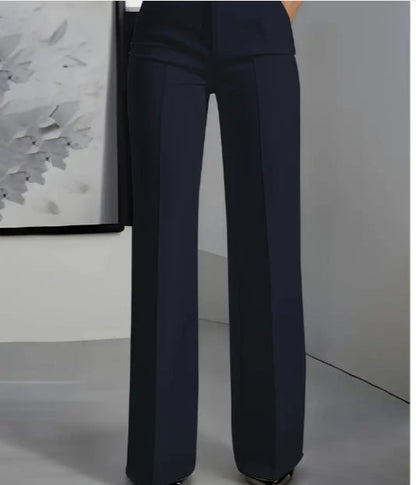 Mia — Pantalon minimaliste blanc