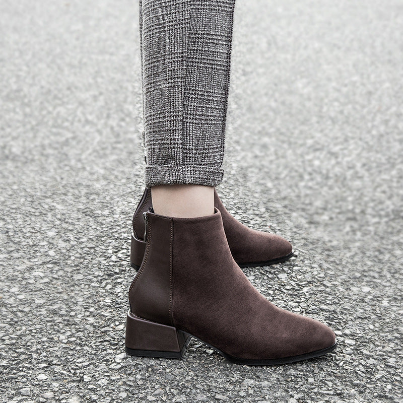 Cécile — Bottines de luxe à talon moyen
