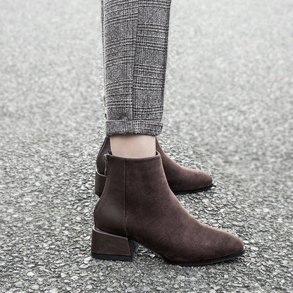 Cécile — Bottines de luxe à talon moyen