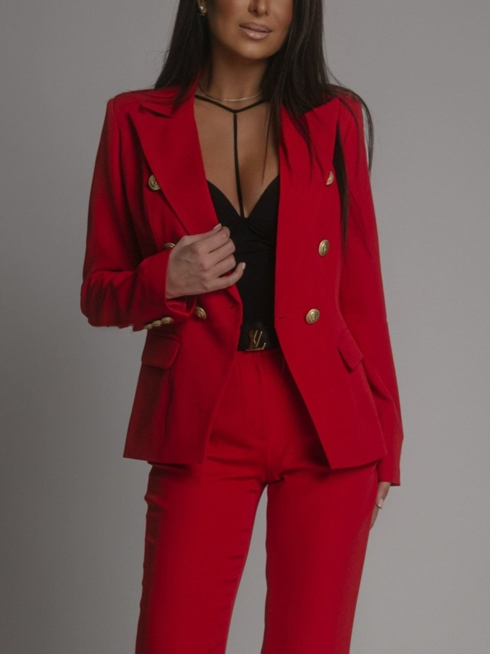 Gisele — Costume Croisé Élégant et Polyvalent