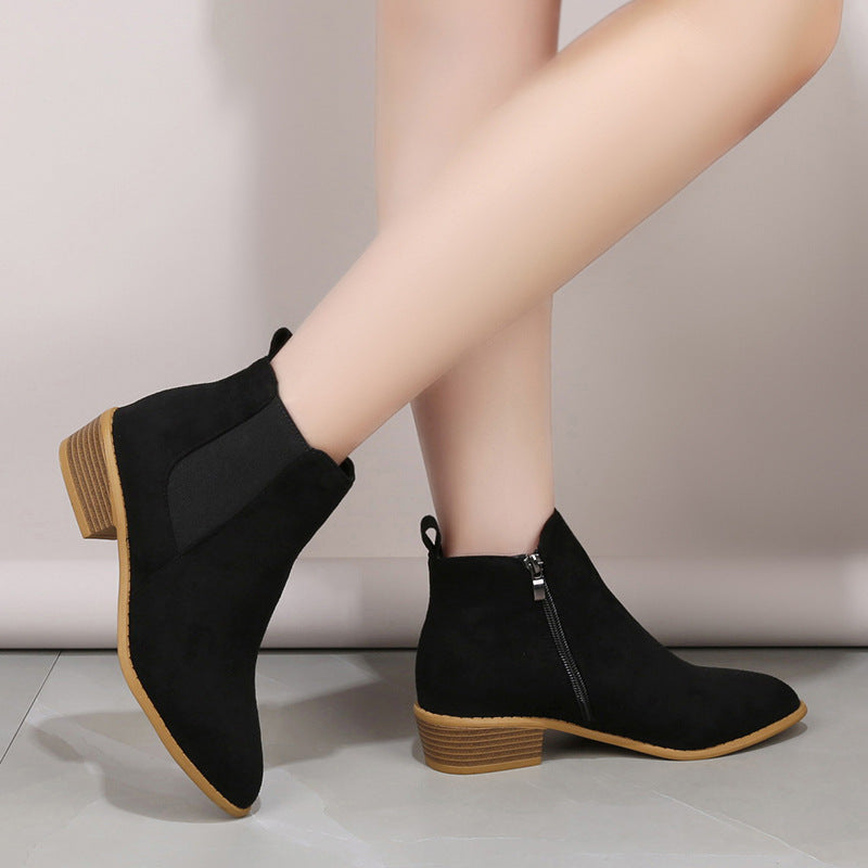 Caroline — Bottines de luxe à talon moyen