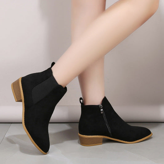 Caroline — Bottines de luxe à talon moyen