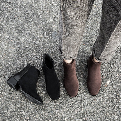 Cécile — Bottines de luxe à talon moyen