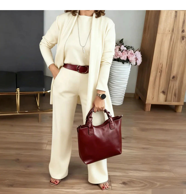Jade — Ensemble 3 Pièces avec Cardigan Long